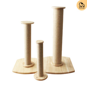 เสาลับเล็บแมวพร้อมฐาน(เสา12ซม.)